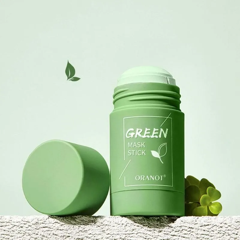 

Cleansing Green Stick Green Tea Stick Mask Purifying Clay Stick Mask Oil Control Anti-acne Eggplant Skin Care Whitening