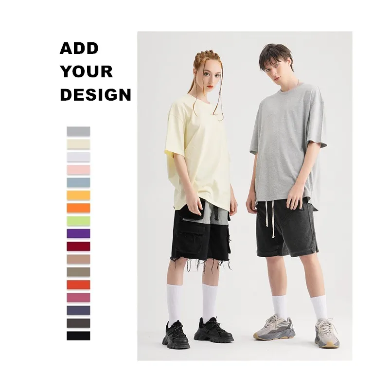 

Logo custom unisex oversized plain t-shirt, Customized colors