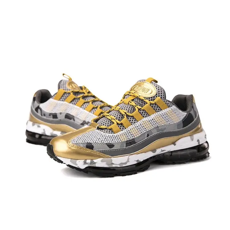 

New arrival lace up men fashion running sneakers sport shoes 2019, Black grey