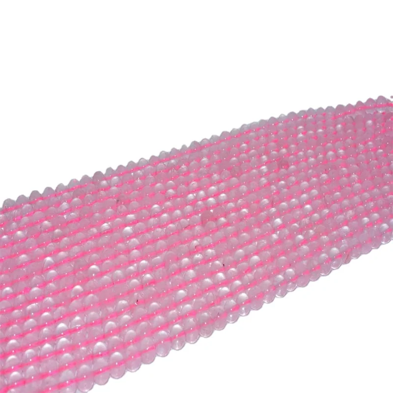 

NAPOLN Trade Insurance High Quality 4/6/8/10/12mm Natural Rose Quartz Gemstone Beads, Pink