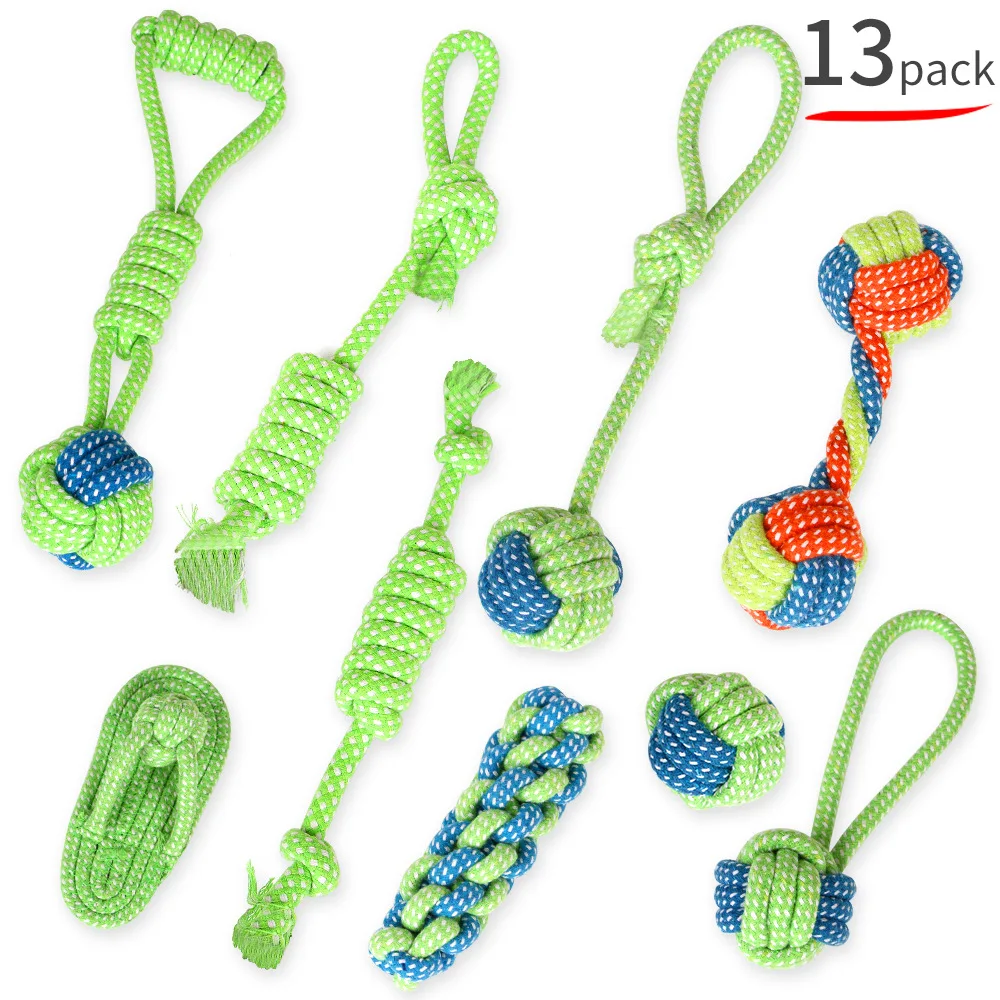 

Pet Dog Rope Toy Cotton Rope Dog Chew Toy Set