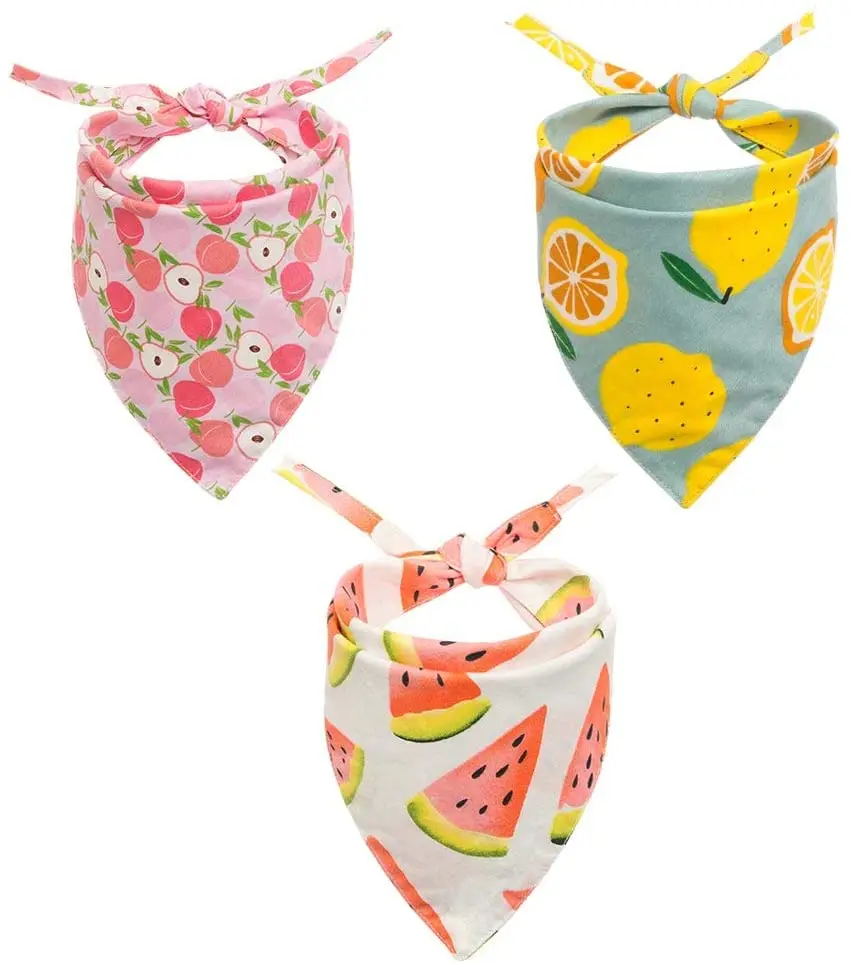 

Dog Bandana Scarf Washable and Reversible Triangular Bibs