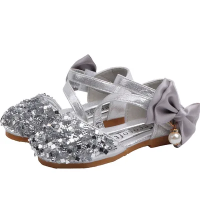 

Nian OEM Calzature per bambini summer little girls dress princess comfortable beautiful designer children shoes girl shoes, Pink silver gold