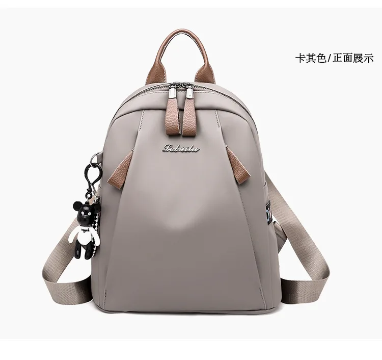 

female striped shopping backpack fashion design women bag travel backpack