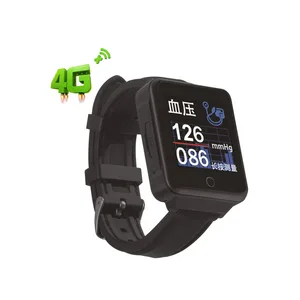 Old Elderly Voice Talk SOS Call Anti-lost Touch Screen Alarm Heart Rate Monitor Waterproof 4G Smart GPS Tracker Watch