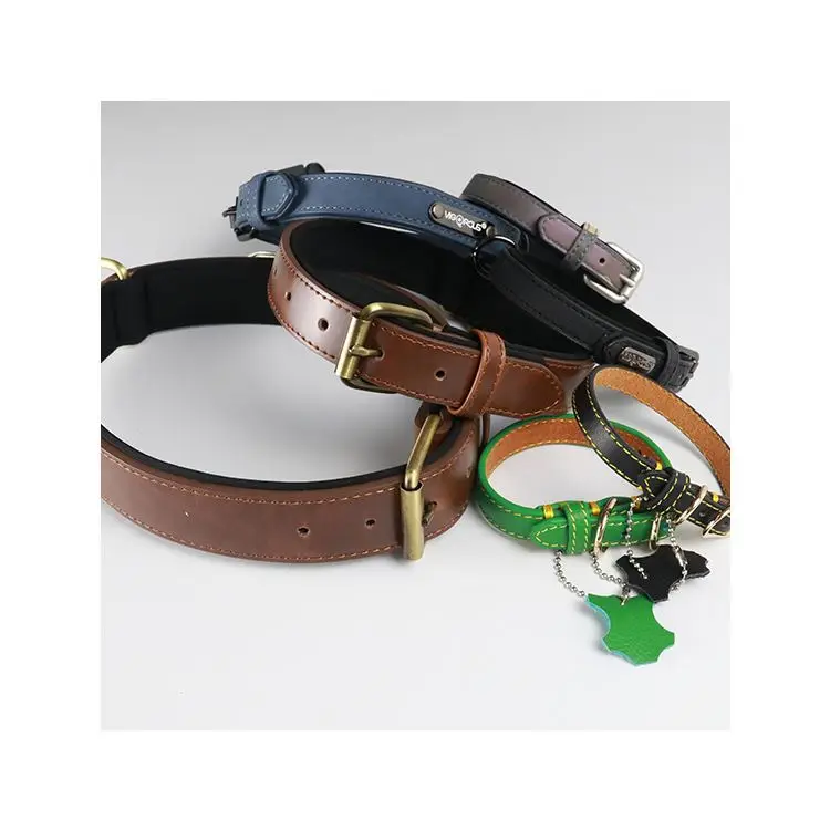 

Competitive Price adjustable bulk custom leather luxury dog collar