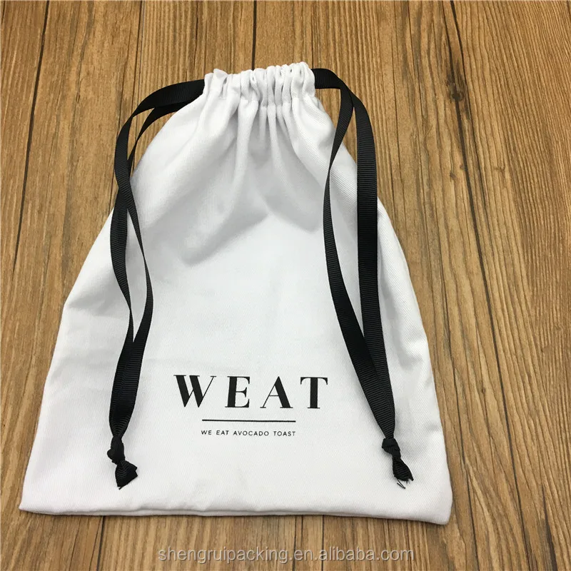 MYDUSTBAG - Black and White Cotton Dust Bag - Contrast Drawstrings – My Dust  Bag