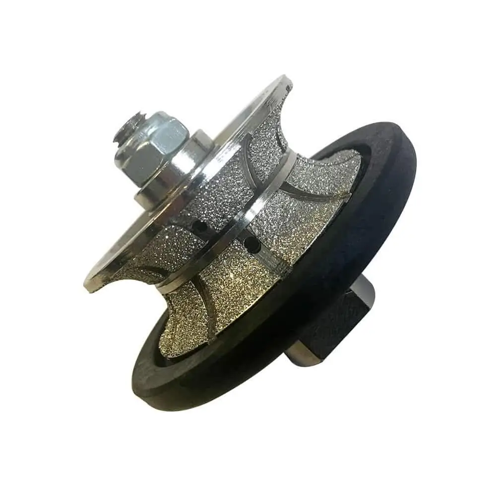 

V50 Full Bullnose Coarse Grit Diamond Hand Profiling Wheel Profiler Router Bit for Granite Marble Countertop wet polisher