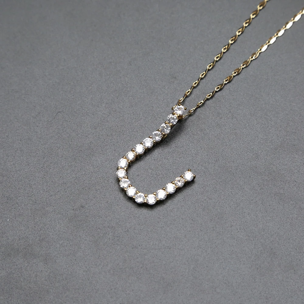 

Hot Sale Fashion 2021 Custom Hip Hop Letter Jewelry Necklace Pendant, Gold and silver plated