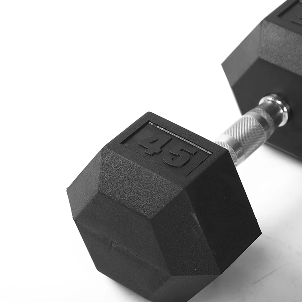 

Wholesale rubber hex dumbbell weights dumbbells gym hex rubber