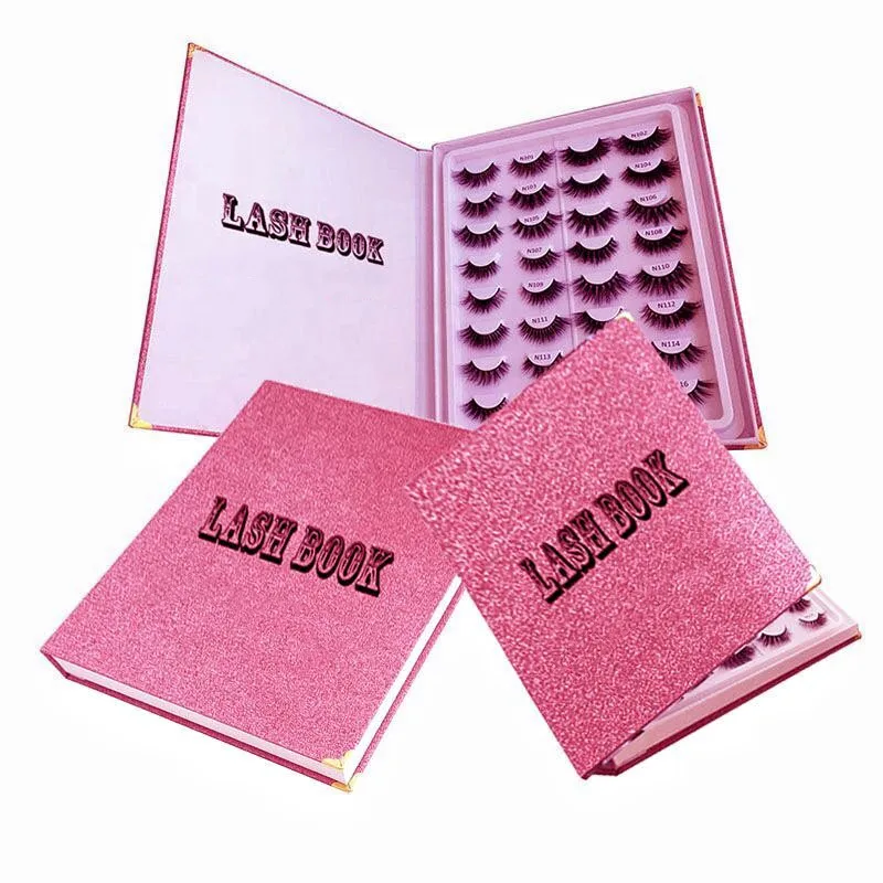 

Own Brand Mink Eyelashes With Private Label Lash Packaging Box Custom Logo 5 Pairs Lash Book Packaging