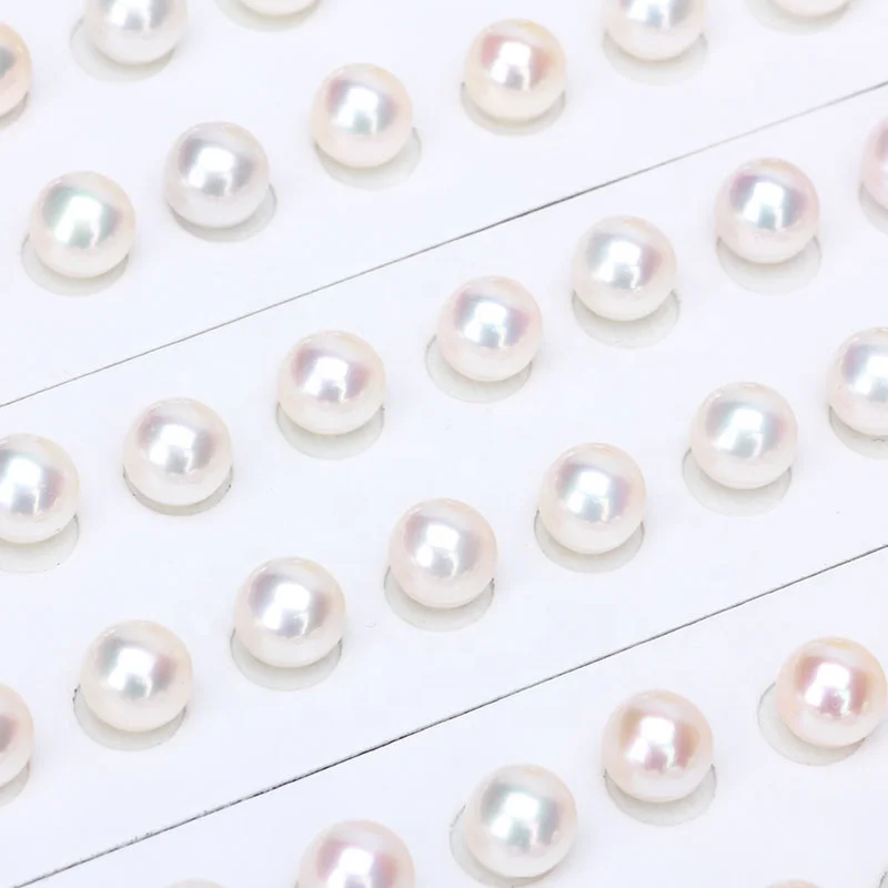 

wholesale 3A natural loose round shape loose pearls 2mm- 7mm white color freshwater pearls for making different jewelry