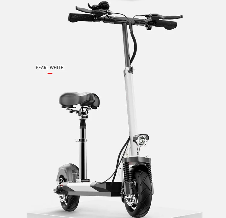 

China Factory High Quality Adult 48v 13AH 500w Two wheel 10inch Dual Motor Powerful Electric Scooter with Seat