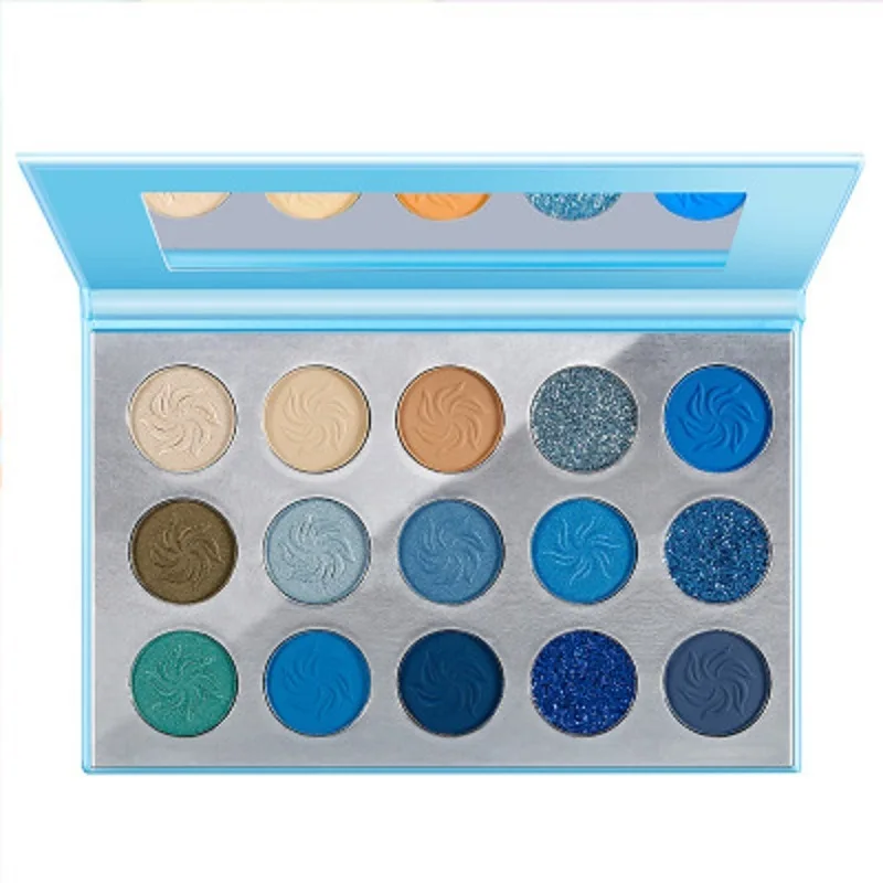 

Cosmetic Makeup OEM Private Label High Pigment 15 Colors Custom Eyeshadow Palette