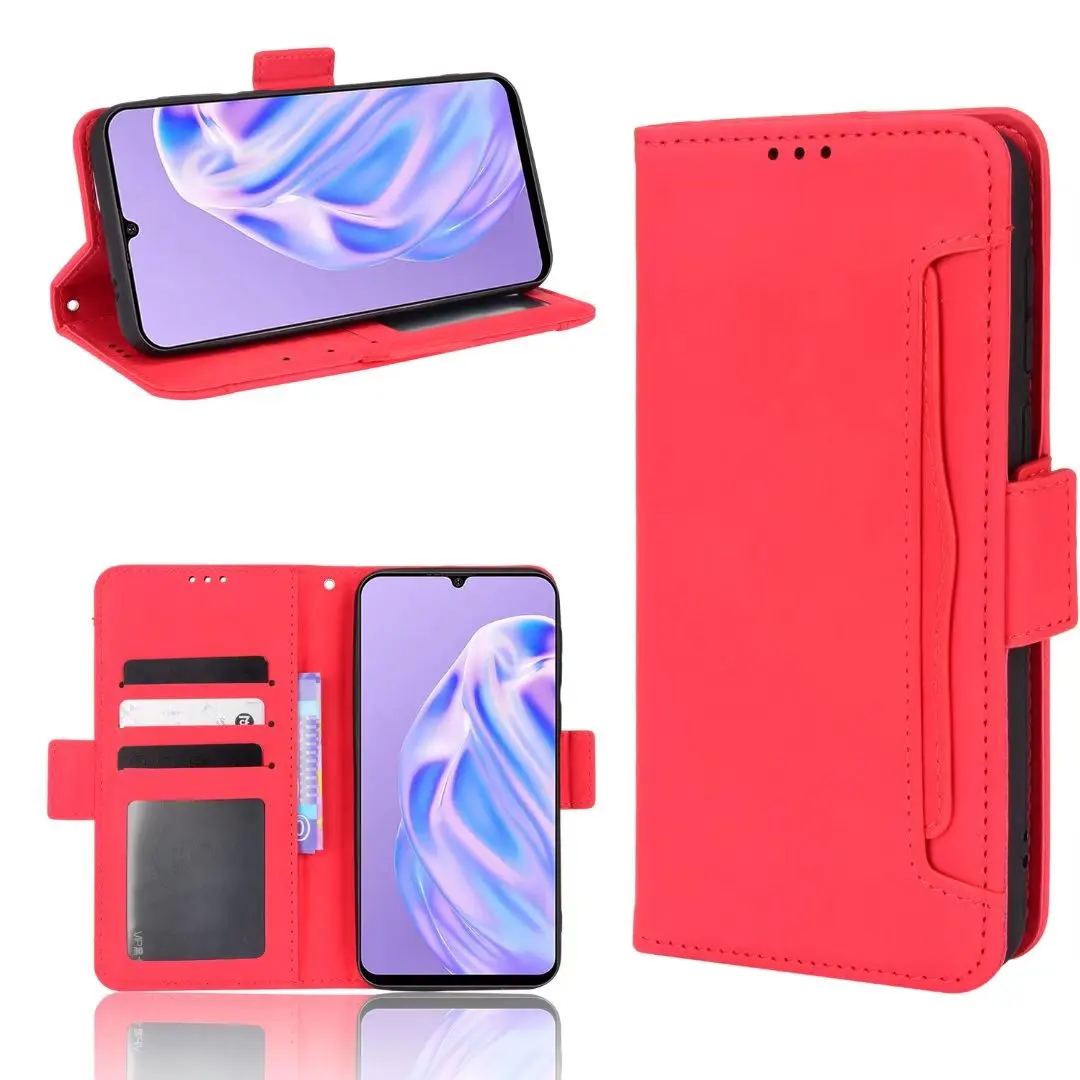 

Multi Card Slot Cattle Stripe Flip Wallet Leather Case For Ulefone note6/ Note6P, As pictures