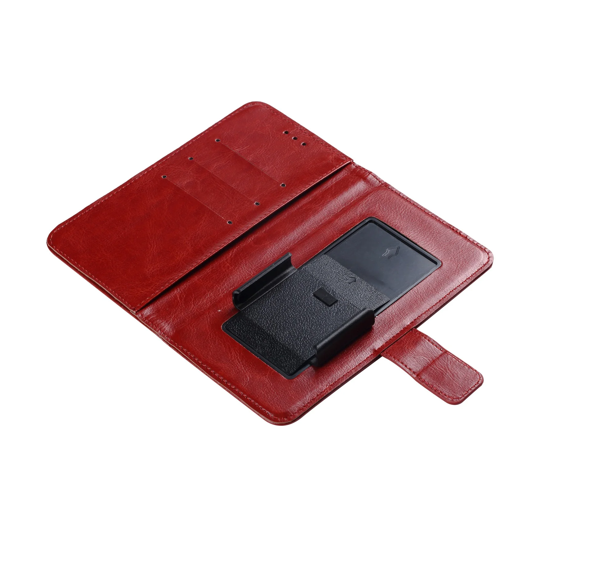 

High quality folding bracket phone holster flip leather case mobile phone wallet phone cases