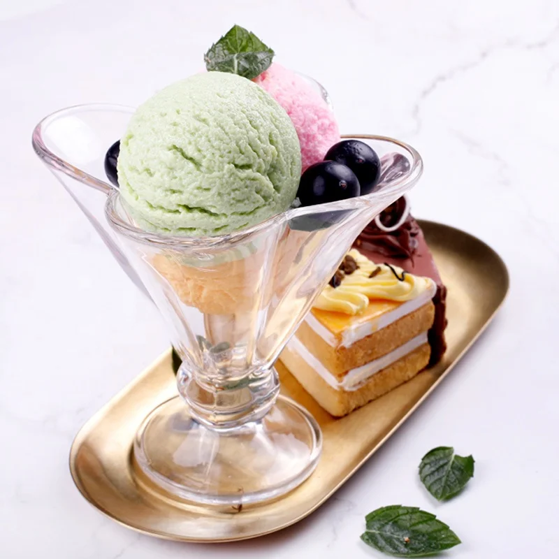 

Summer Hot Sale 7Oz Ice Cream Bowl Custom Ice Cream Cups Glass Ice Cream Cup, Clear