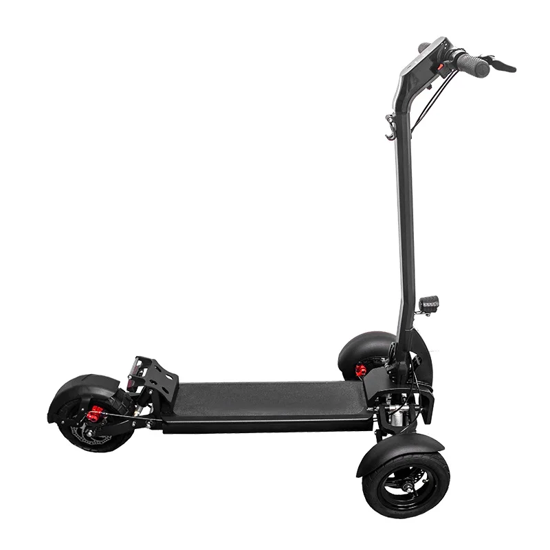 

48v600w inverted three-wheeled adult foldable off-road lithium battery pedal scooter electric golf scooter