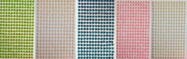 
glitter rhinestone stickers self-adhesive rhinestone pearls for face hair nail decoration 