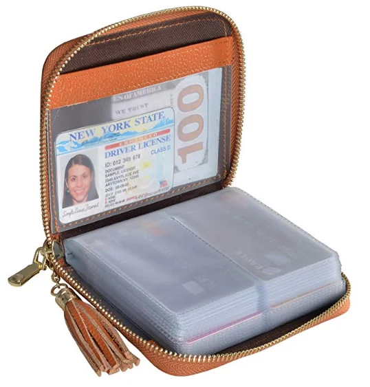 

Custom design card holder organizer case zipper wallet purse personalised large capacity wallet, Black,blue,red,pink,green,orange,brown