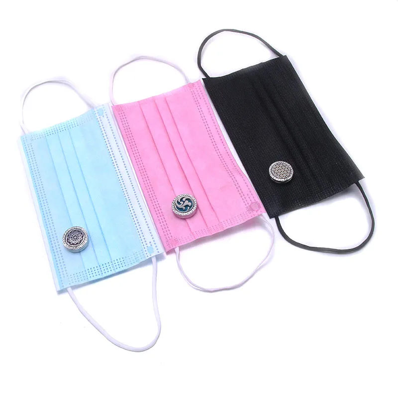 

Air Freshener Aromatherapy Magnetic Locket Buckle for Health Protection Essential Oil Diffuser Lockets for face masking, Colors