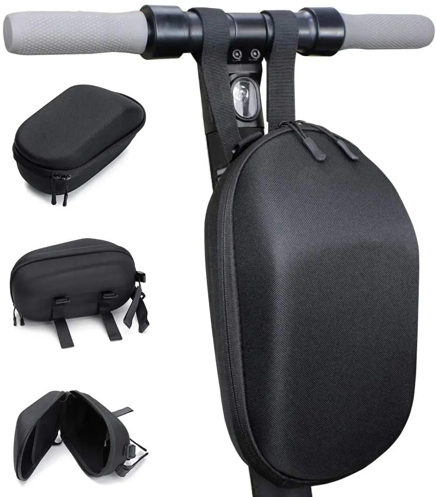 

3L Storage Bag Waterproof Handlebar Bag Front Hanging Bag for Kick Scooters Folding Bike for Electric Scooter/bicycle, Black