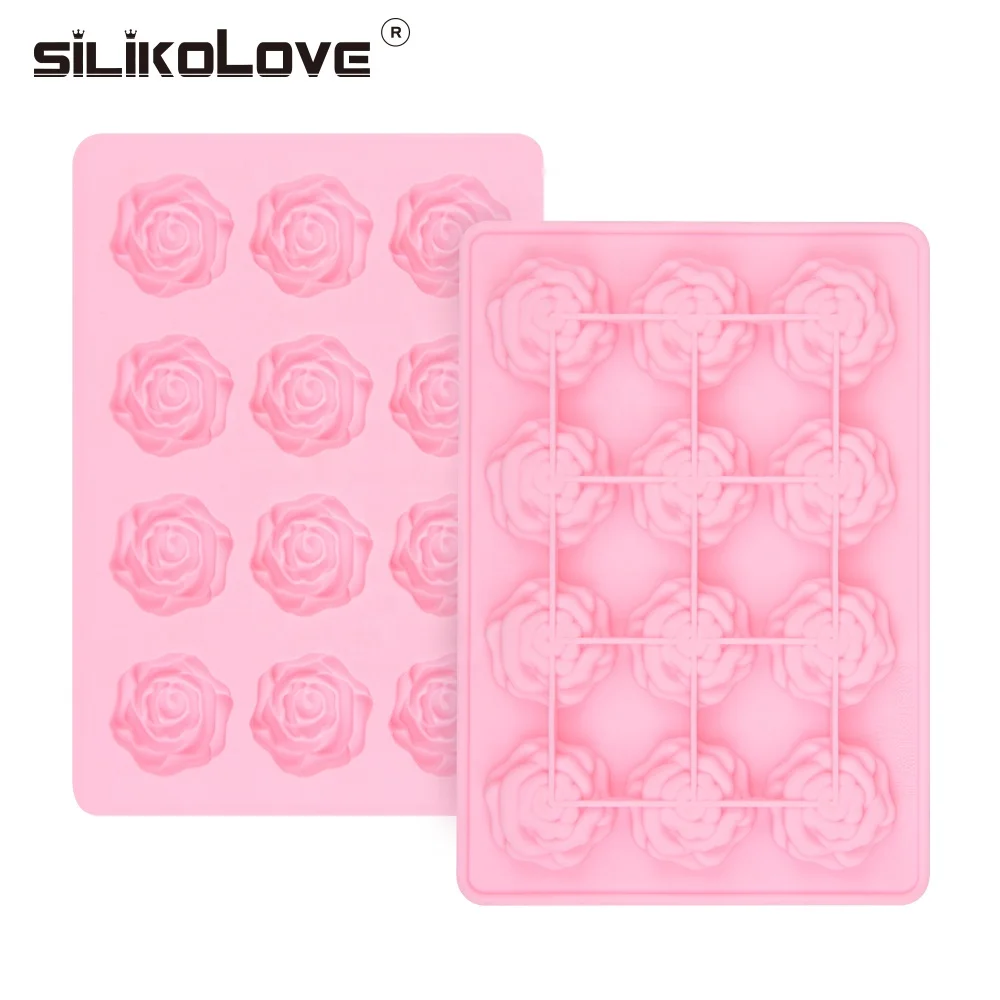 

12 Cavity 3.8 cm silicone small flower biscuit cake mold cookie bakeware for cake tools, As picture or as your request