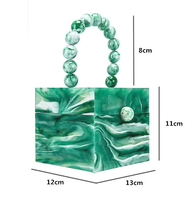 

Popular Fashion Acrylic Cubic Box Evening Clutch Bag