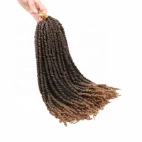 

Luxury for Braiding 18inch 20strands per piece 100grams Synthetic Ombre 27 Bur Pre Looped Twisted Passion Twist Crochet Braids