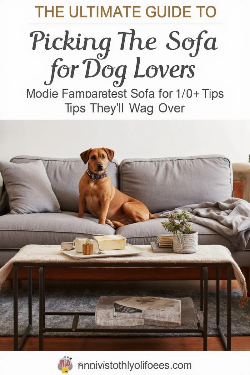Living room layout with a sectional sofa facing a TV, a dog bed nearby, and space left around for easy cleaning and dog movement