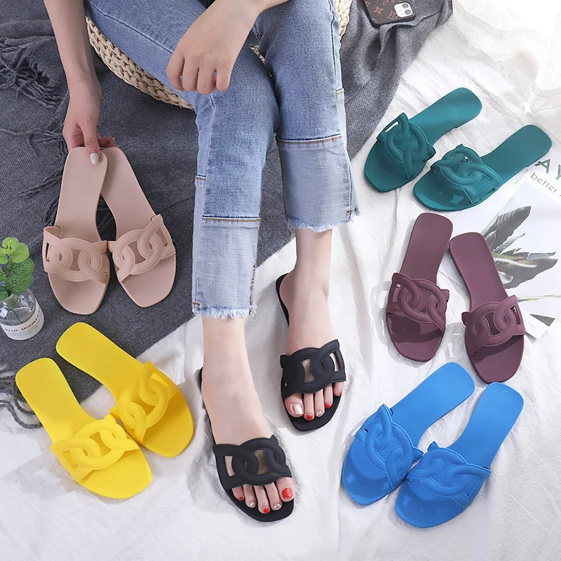 

Summer Pvc Sliders Slippers Custom Slide Sandal Slides Footwear Slippers For women Custom ladies Slides Slippers, Yellow,green,black,purple,blue,pink