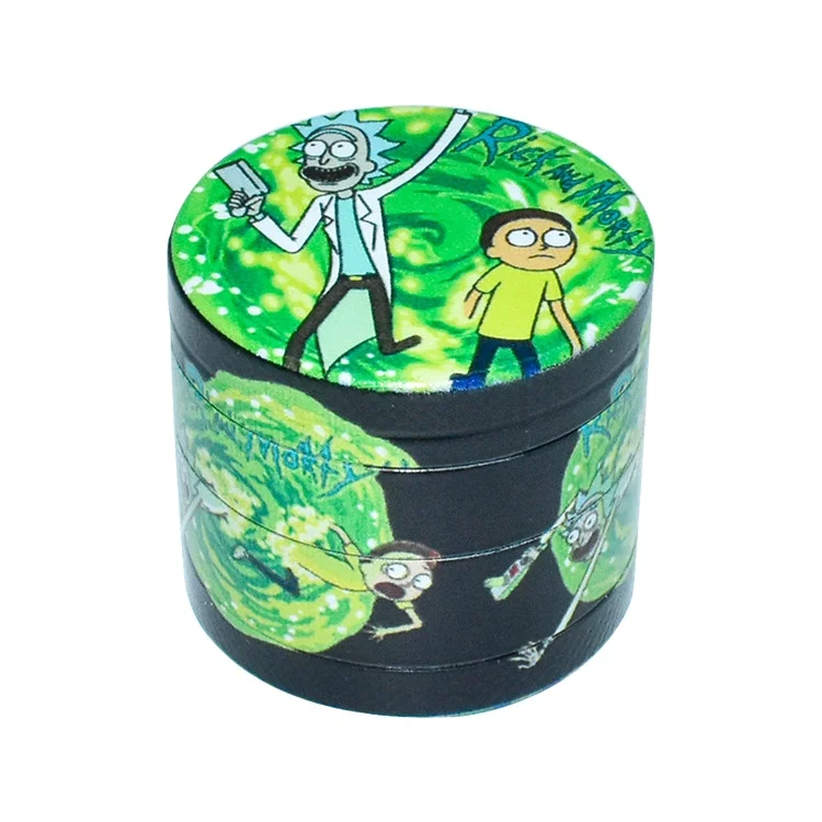 

TOBACCO 55MM Full-body color printing cartoon pattern cigarette grinder zinc alloy 40-63mm pattern customized