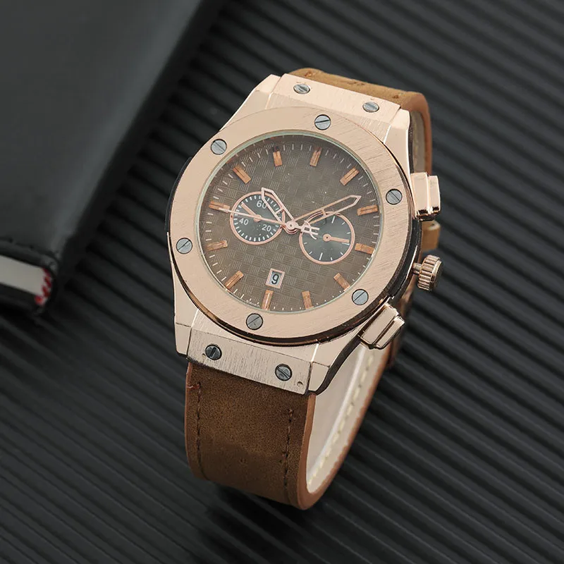 

Top Brand Military Men Sport Watches Fashion Casual Quartz Watch Leather Men Luxury Wristwatch Relogio