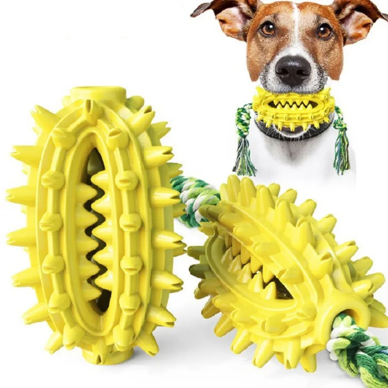 

Teeth Grinding Pet Dog Chew Toys Eco Friendly Pet Toys With Rope, Various colors