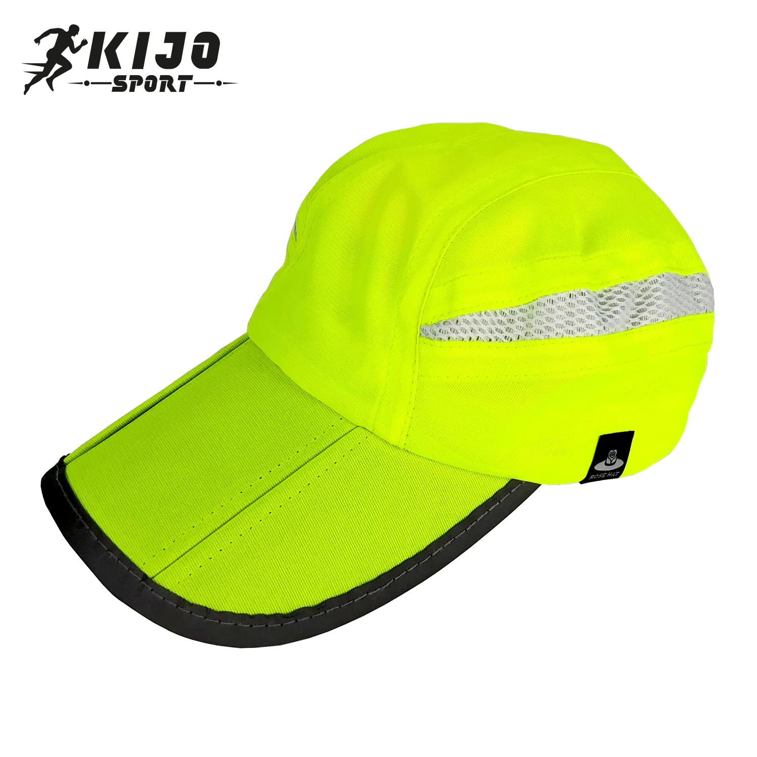 Foldable Mesh Sports Cap With Reflective Stripe Breathable Sun Runner Baseball Cap Buy
