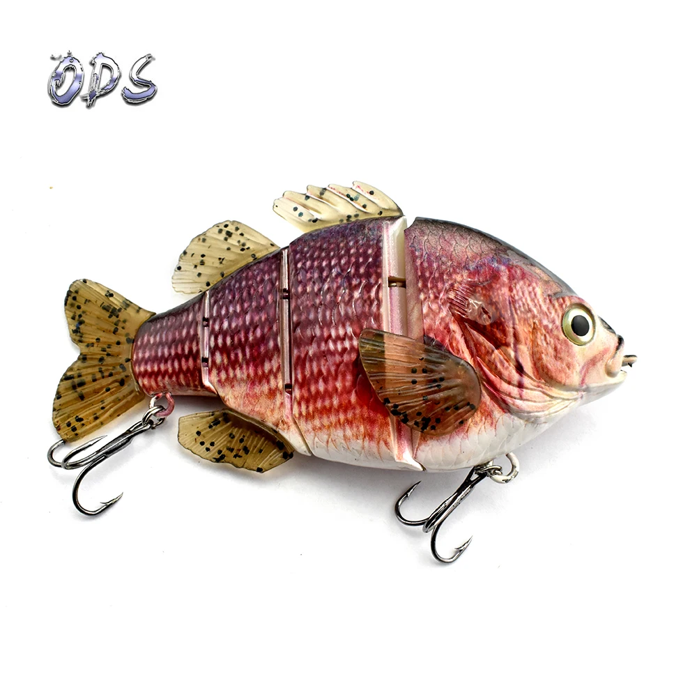 

Jointed swimbait fishing lures tackle lures Four-section 5inch Tilapia oem factory, Realistic and natural looking