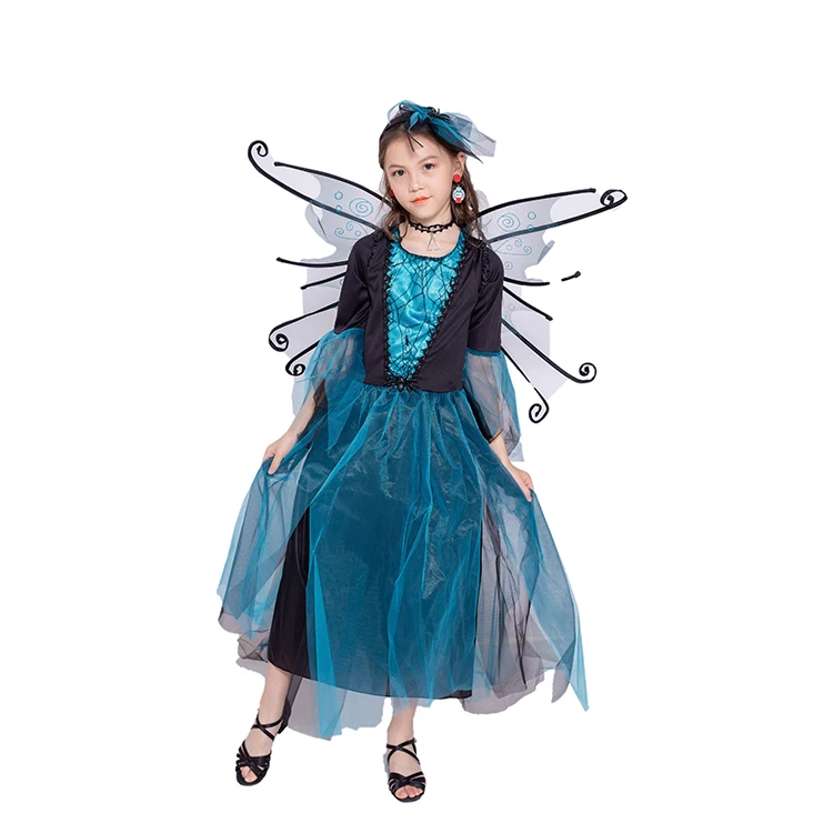 Costume Girls Kids Blue Fairy Halloween Cosplay Butterfly Costume For Kid Buy Butterfly Costume For Kid Halloween Cosplay Blue Dark Fairy Costume Product On Alibaba Com