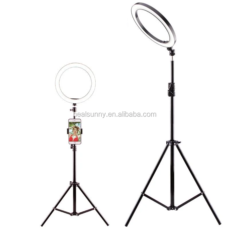 

New Arrivals 10 inch LED Ring Light for Makeup Photography Video, Black