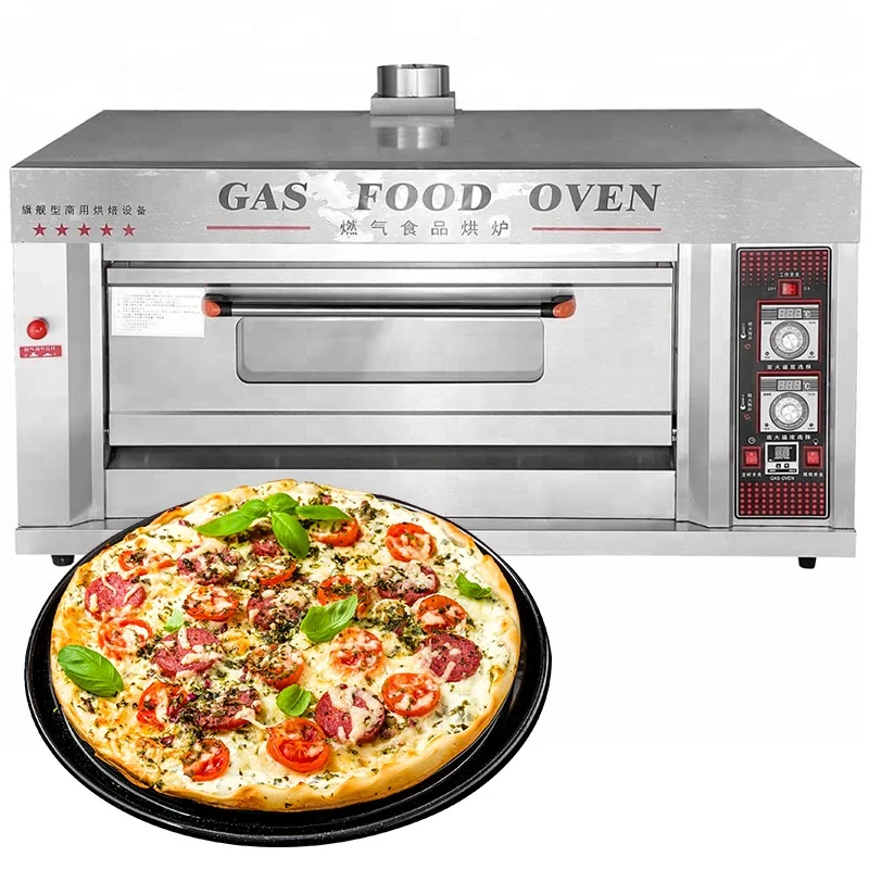 

Yoslon RTS YMQ-20 Gas Bakery Pizza Oven Bread Baking Machine Commercial Deck Oven/