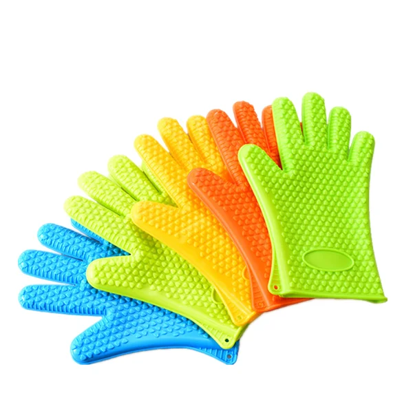 

Professional Anti-slip with heart Cleaning Tools Silicone kitchen finger tips buddy Brush glove, Any pantone color is ok