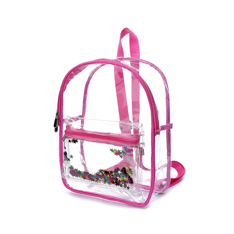 

transparent school bags kids waterproof clear PVC backpack