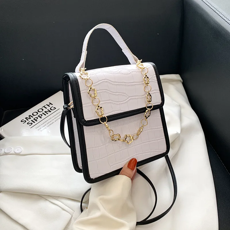 

2022 Casual Ladies Pu Leather Crossbody Chain Bag Women Vintage Shoulder Bags Girls Street Armpit Bag Wholesale Handbags