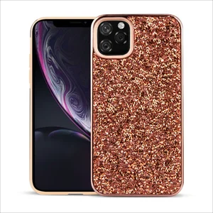 Glitter Diamond Phone Case For iPhone 11 2019 Xs Max XR X 7 8 Plus 6 6s Phone Case Luxury Crystal 2 in 1 Soft Silicon Back Cover
