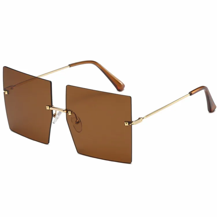 

New European and American big frame personality square sunglasses fashion men's photo glasses plain ladies sunglasses, Picture shows