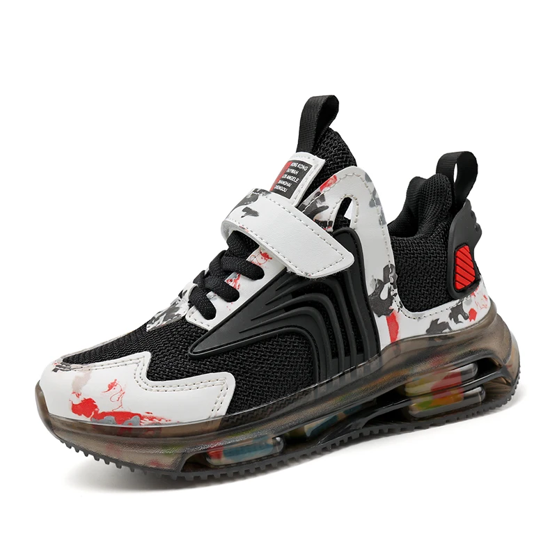 

Kids Boys Girls Sports Casual Shoes High Top Mesh Breathable Trend Fashion Children's Basketball Shoes Sports Running Shoes
