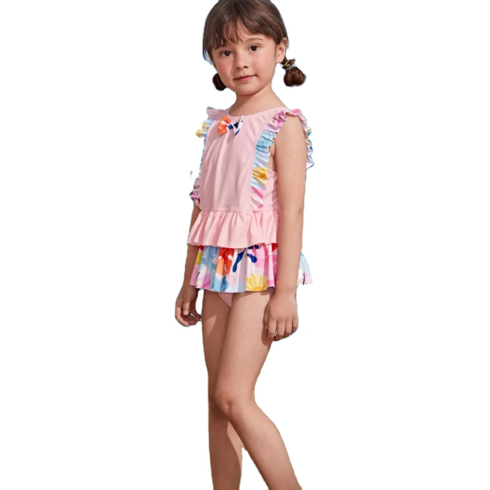 

Miniatree Baby Kids New Swimsuits One Piece Dress Swimwear Children Swimwear Beach Wear Swimsuits Bikini Little Girls Swimwear, Pink