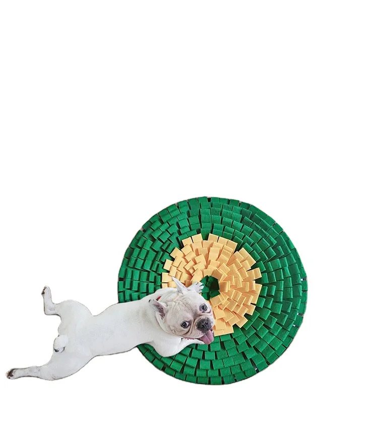 

Factory direct sales Dog Feeding Mats Snuffle Mats Dog Treat Dispenser Pet Dog Puzzle Toys Washable,Stress Relief Smell Training, Green etc.