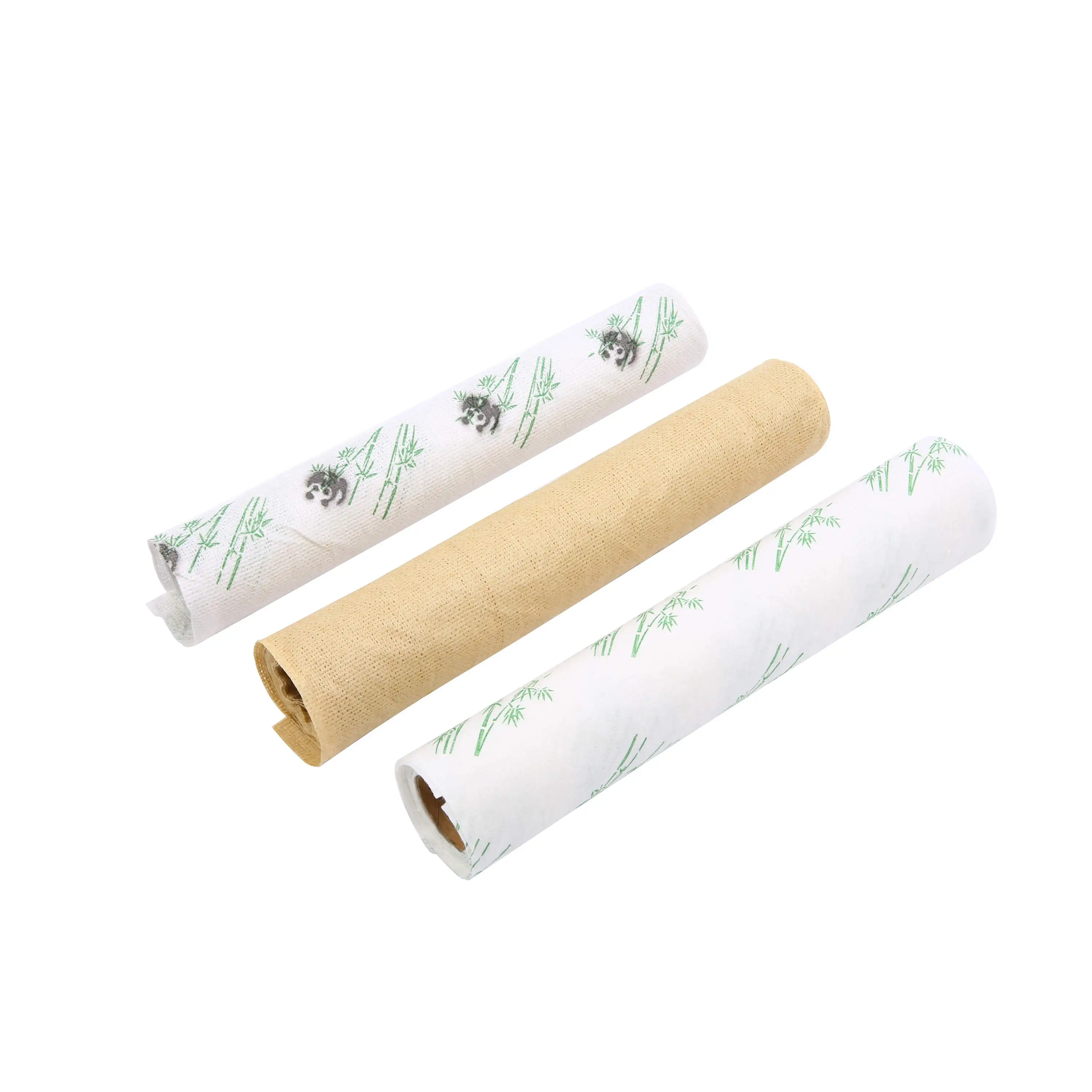 

Washable Reusable Biodegradable Wiping Cloth Natural Nonwoven Kitchen Cleaning Dishcloth Towel Roll Bamboo Fiber Paper Towels, White