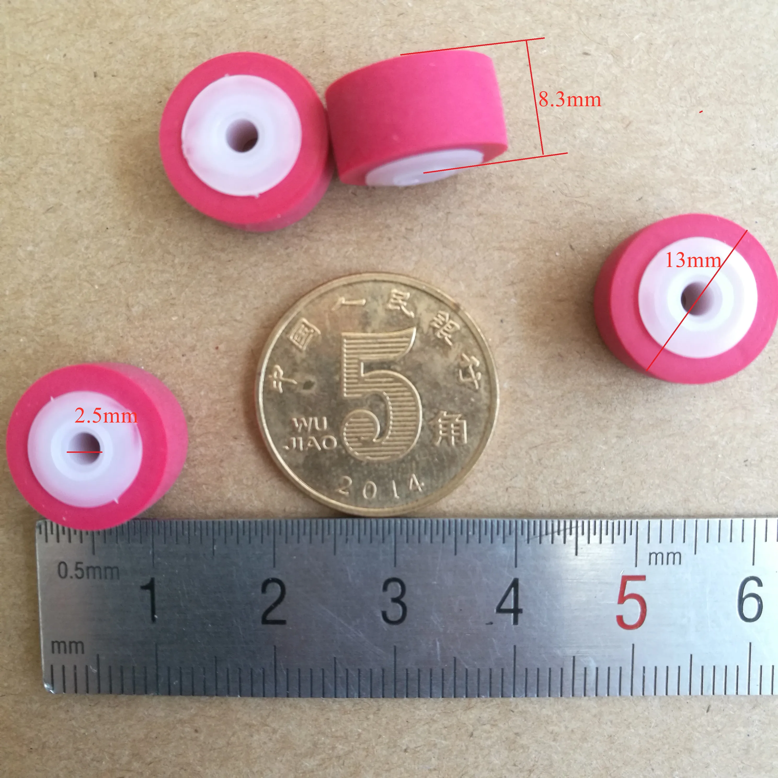 

JVC  tape cassette pinch rollers