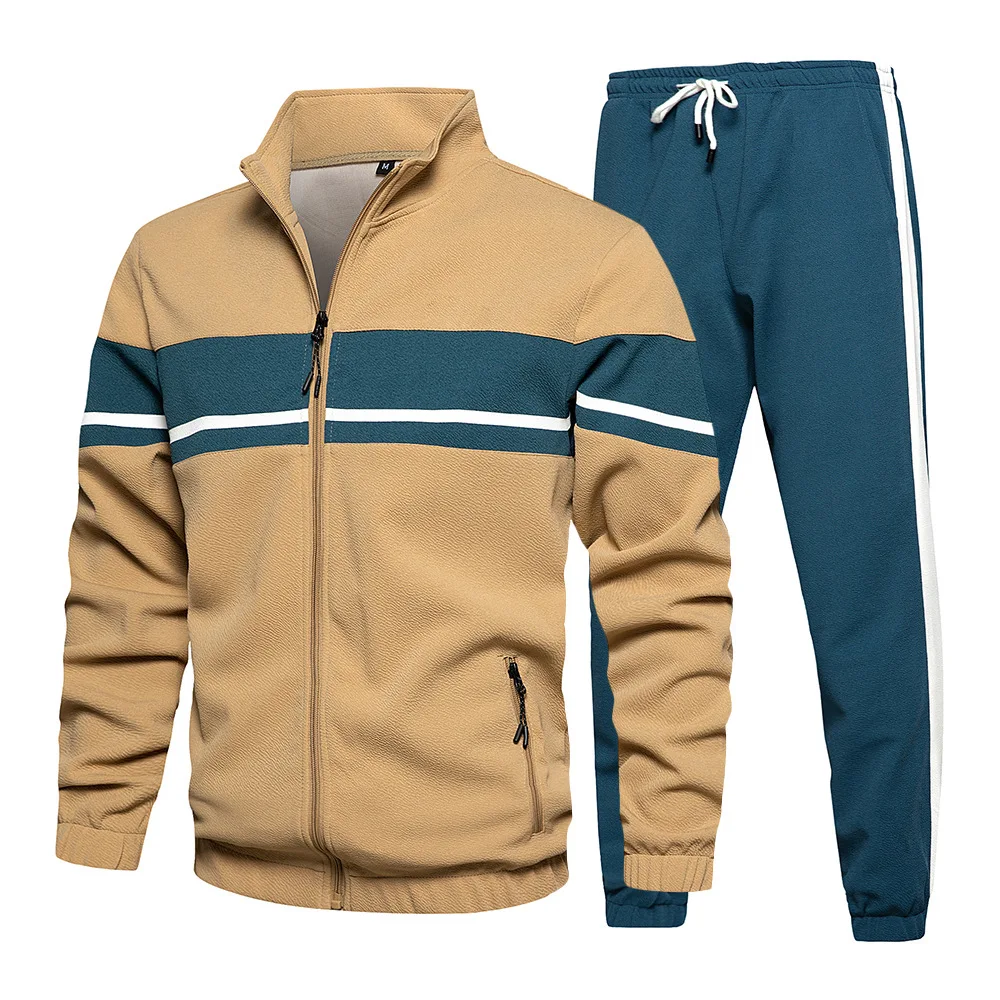 

2022 Wholesale High Quality Casual Tracksuit Full Zip Running Jogging Athletic Sports Hoodie Jacket and Pants Set with Pockets